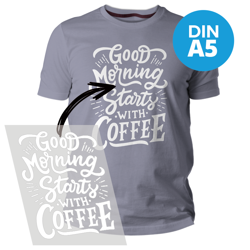 DTF Transfer (DIN A5), weiß DTF Transfer (DIN A5), weiß