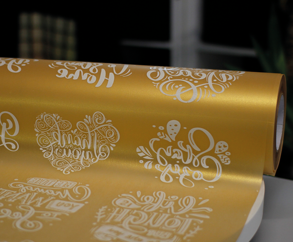 DTF Transfer in Gold Goldfolie für DTF Textildruck