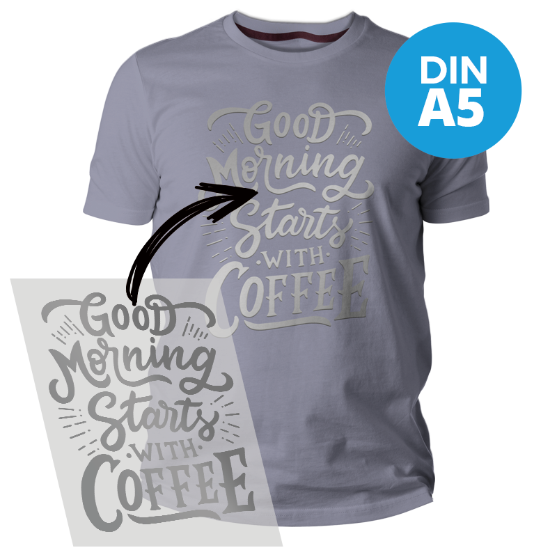DTF Transfer (DIN A5), SILBER