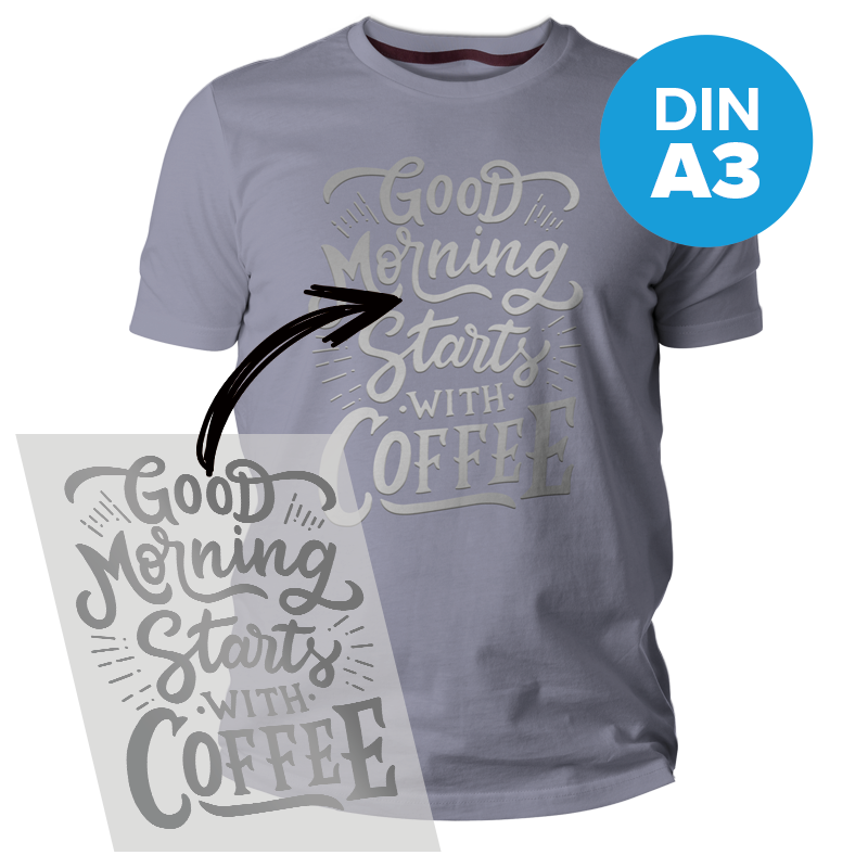 DTF Transfer (DIN A3), SILBER DTF Transfer (DIN A3), SILBER