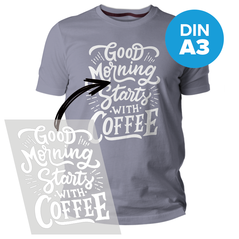 DTF Transfer (DIN A3), weiß DTF Transfer (DIN A3), weiß